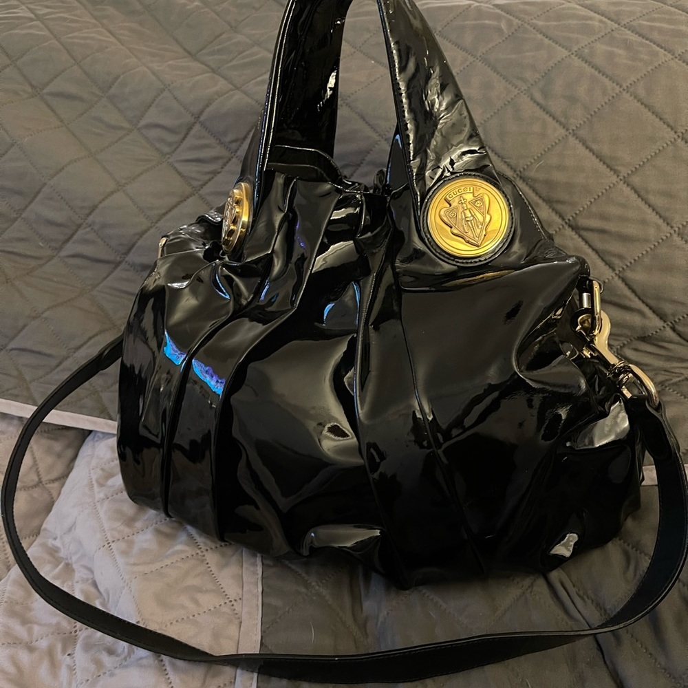Gucci Patent Leather Hysteria Bag